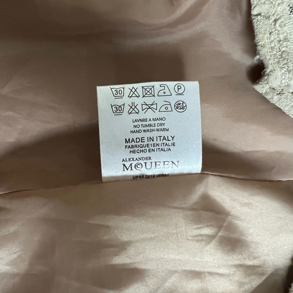 Alexander McQueen Tan Trench Coat with Lace Vintage Women’s Size S - Picture 6 of 8